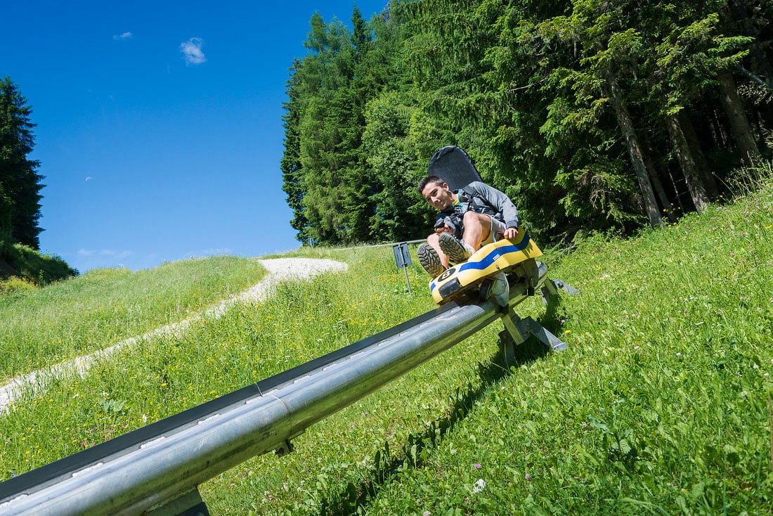 Fun Bob auf dem Monte Agudo in Auronzo